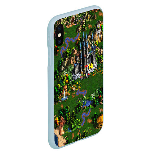 Чехол iPhone XS Max матовый Heroes of Might and Magic / 3D-Голубой – фото 2