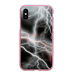 Чехол iPhone XS Max матовый Молния