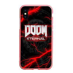 Чехол iPhone XS Max матовый DOOM ETERNAL, цвет: 3D-баблгам