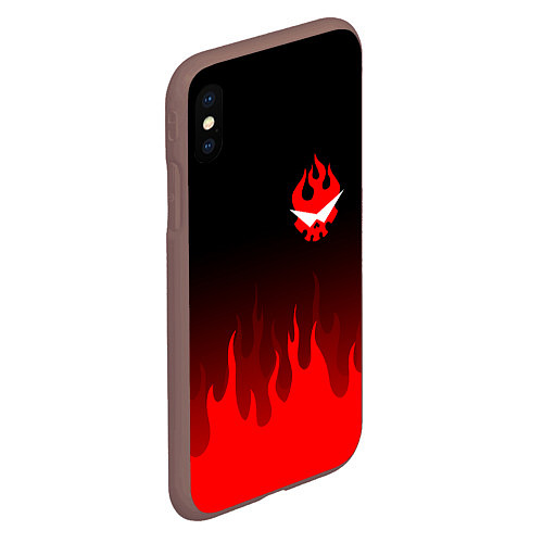 Чехол iPhone XS Max матовый GURREN LAGANN / 3D-Коричневый – фото 2