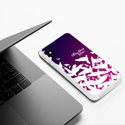 Чехол iPhone XS Max матовый Three Days Grace, цвет: 3D-белый — фото 2