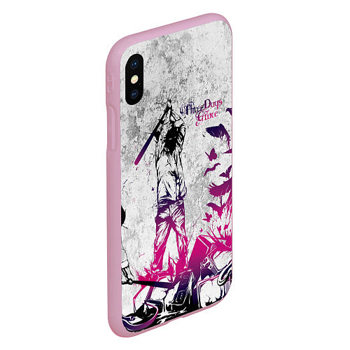 Чехол iPhone XS Max матовый Three Days Grace / 3D-Розовый – фото 2