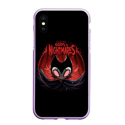 Чехол iPhone XS Max матовый Hollow Knight, цвет: 3D-сиреневый