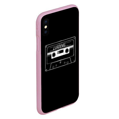 Чехол iPhone XS Max матовый Loading / 3D-Розовый – фото 2