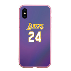 Чехол iPhone XS Max матовый Los Angeles Lakers Kobe Brya