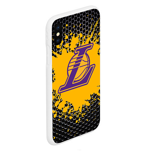 Чехол iPhone XS Max матовый Kobe Bryant / 3D-Белый – фото 2