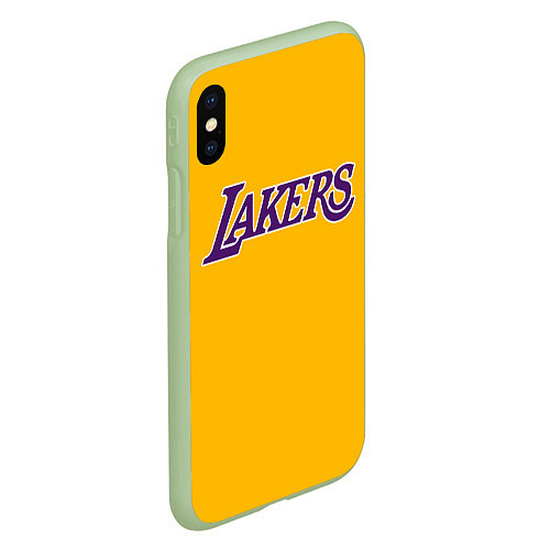 Чехол iPhone XS Max матовый Kobe Bryant / 3D-Салатовый – фото 2