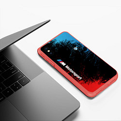 Чехол iPhone XS Max матовый БМВ Мотоспорт, цвет: 3D-красный — фото 2