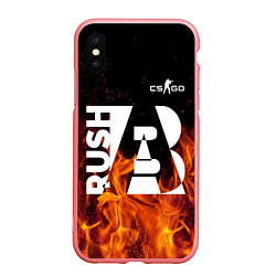 Чехол iPhone XS Max матовый CS: Go Rush AB, цвет: 3D-баблгам