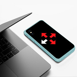 Чехол iPhone XS Max матовый Three Days Grace, цвет: 3D-мятный — фото 2