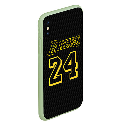 Чехол iPhone XS Max матовый Kobe Bryant / 3D-Салатовый – фото 2