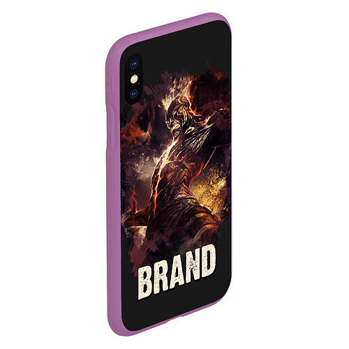 Чехол iPhone XS Max матовый Brand / 3D-Фиолетовый – фото 2