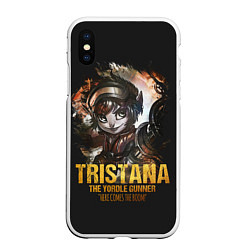 Чехол iPhone XS Max матовый Tristana, цвет: 3D-белый