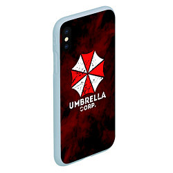 Чехол iPhone XS Max матовый UMBRELLA CORP, цвет: 3D-голубой — фото 2