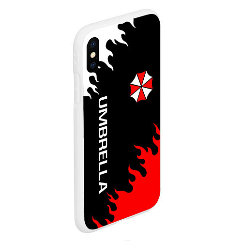 Чехол iPhone XS Max матовый UMBRELLA CORP / 3D-Белый – фото 2