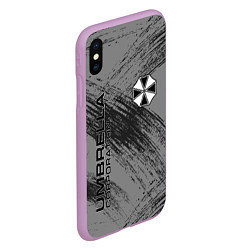 Чехол iPhone XS Max матовый Umbrella Corporation, цвет: 3D-сиреневый — фото 2