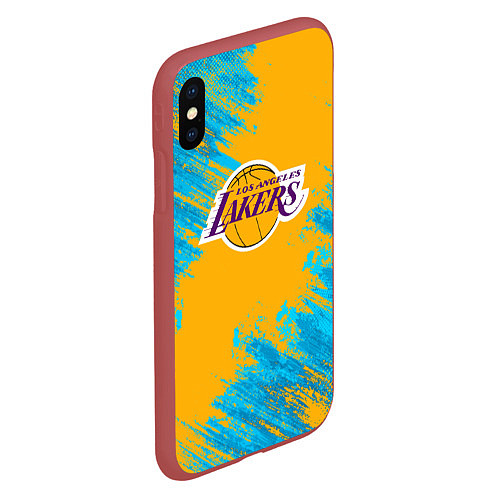 Чехол iPhone XS Max матовый Kobe Bryant / 3D-Красный – фото 2