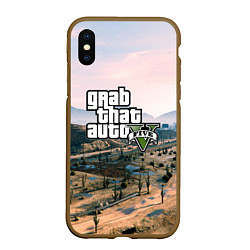 Чехол iPhone XS Max матовый Grand Theft Auto 5