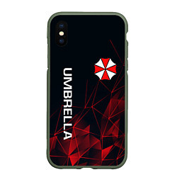 Чехол iPhone XS Max матовый UMBRELLA CORP