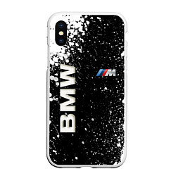 Чехол iPhone XS Max матовый BMW, цвет: 3D-белый