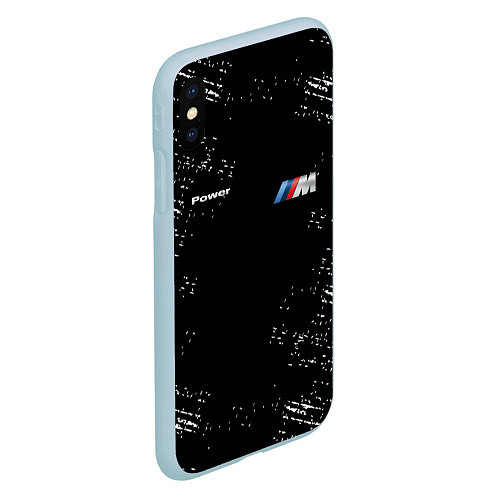 Чехол iPhone XS Max матовый BMW / 3D-Голубой – фото 2