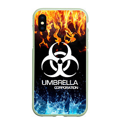 Чехол iPhone XS Max матовый UMBRELLA CORPORATION