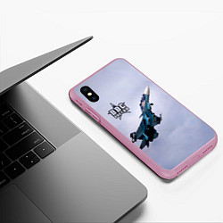Чехол iPhone XS Max матовый ВВС России, цвет: 3D-розовый — фото 2