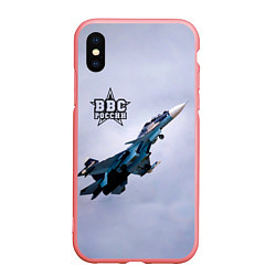 Чехол iPhone XS Max матовый ВВС России, цвет: 3D-баблгам