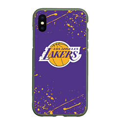 Чехол iPhone XS Max матовый LA LAKERS