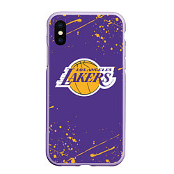 Чехол iPhone XS Max матовый LA LAKERS