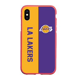 Чехол iPhone XS Max матовый LA LAKERS