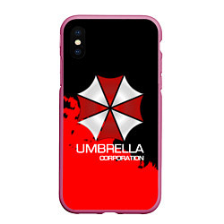 Чехол iPhone XS Max матовый UMBRELLA CORP