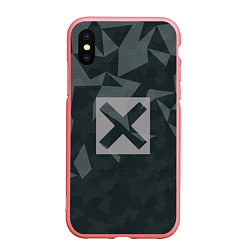 Чехол iPhone XS Max матовый Cross, цвет: 3D-баблгам