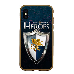 Чехол iPhone XS Max матовый Heroes of Might and Magic, цвет: 3D-коричневый