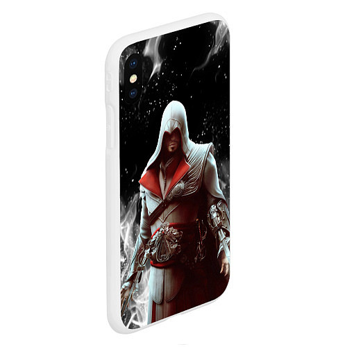 Чехол iPhone XS Max матовый ASSASSINS CREED / 3D-Белый – фото 2