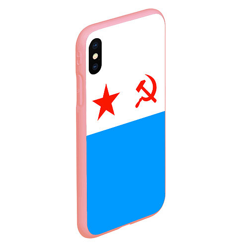 Чехол iPhone XS Max матовый ВМФ СССР / 3D-Баблгам – фото 2