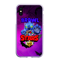 Чехол iPhone XS Max матовый BRAWL STARS LEON WOLF