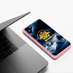 Чехол iPhone XS Max матовый Военно-морской флот, цвет: 3D-баблгам — фото 2