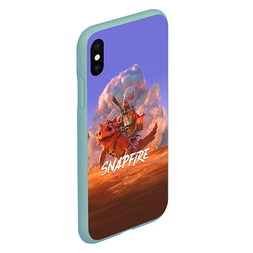 Чехол iPhone XS Max матовый Snapfire / 3D-Мятный – фото 2