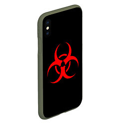 Чехол iPhone XS Max матовый Plague inc, цвет: 3D-темно-зеленый — фото 2