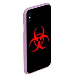 Чехол iPhone XS Max матовый Plague inc, цвет: 3D-сиреневый — фото 2