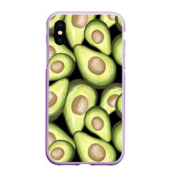 Чехол iPhone XS Max матовый Avocado background