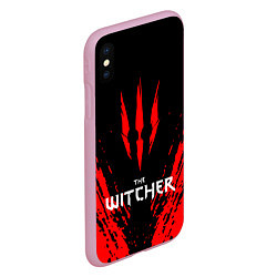 Чехол iPhone XS Max матовый THE WITCHER, цвет: 3D-розовый — фото 2