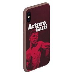 Чехол iPhone XS Max матовый Arturo Gatti, цвет: 3D-коричневый — фото 2