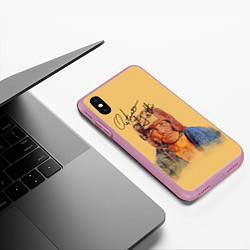 Чехол iPhone XS Max матовый Arturo Gatti, цвет: 3D-розовый — фото 2