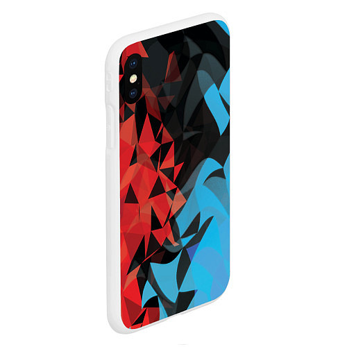 Чехол iPhone XS Max матовый Fire and water / 3D-Белый – фото 2