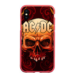 Чехол iPhone XS Max матовый ACDC