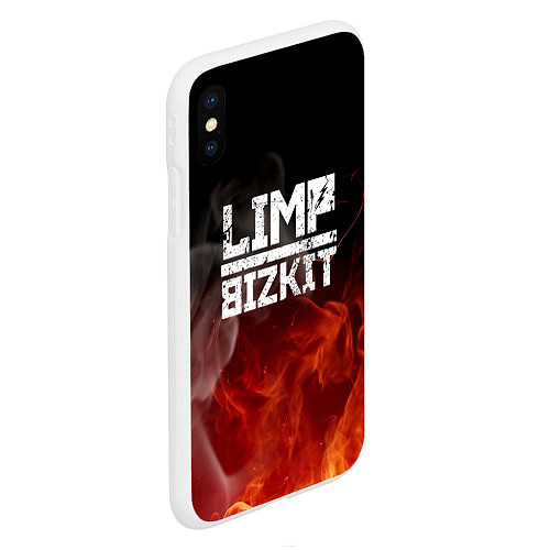 Чехол iPhone XS Max матовый LIMP BIZKIT / 3D-Белый – фото 2