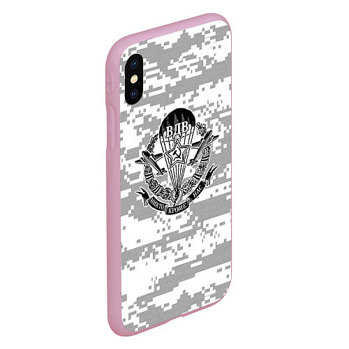 Чехол iPhone XS Max матовый ВДВ СССР / 3D-Розовый – фото 2
