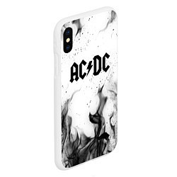 Чехол iPhone XS Max матовый ACDC, цвет: 3D-белый — фото 2